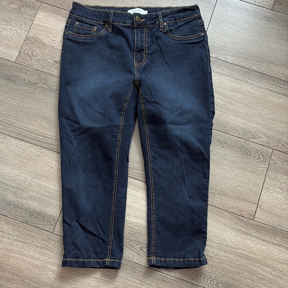 MM202 My style dark denim cropped jean